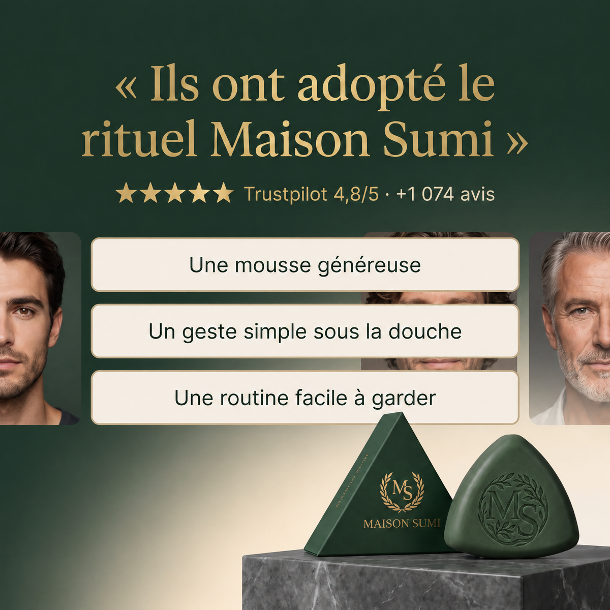 Savon Sumi Anti-Chute| 12 Plantes Coréennes Naturelles