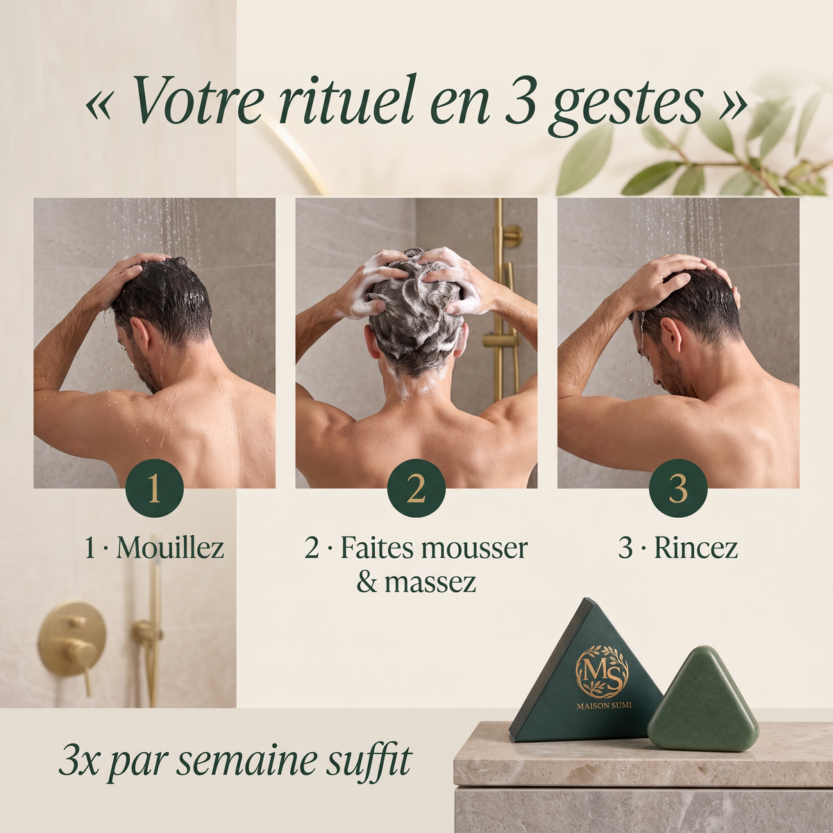 Savon Sumi Anti-Chute| 12 Plantes Coréennes Naturelles