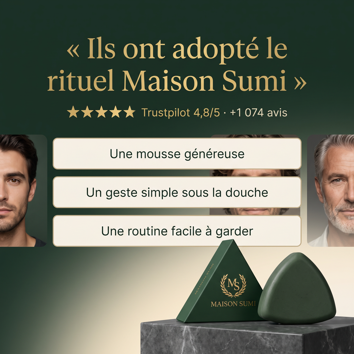 Savon Sumi Anti-Chute| 12 Plantes Coréennes Naturelles