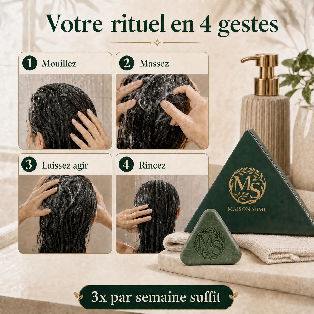 Savon Anti-Chute| 12 Plantes Coréennes Naturelles