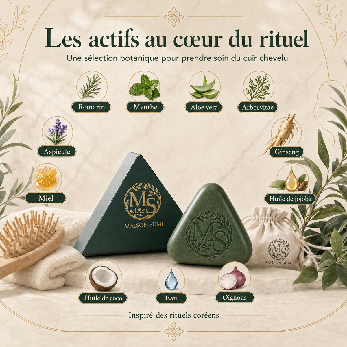 Savon Anti-Chute| 12 Plantes Coréennes Naturelles